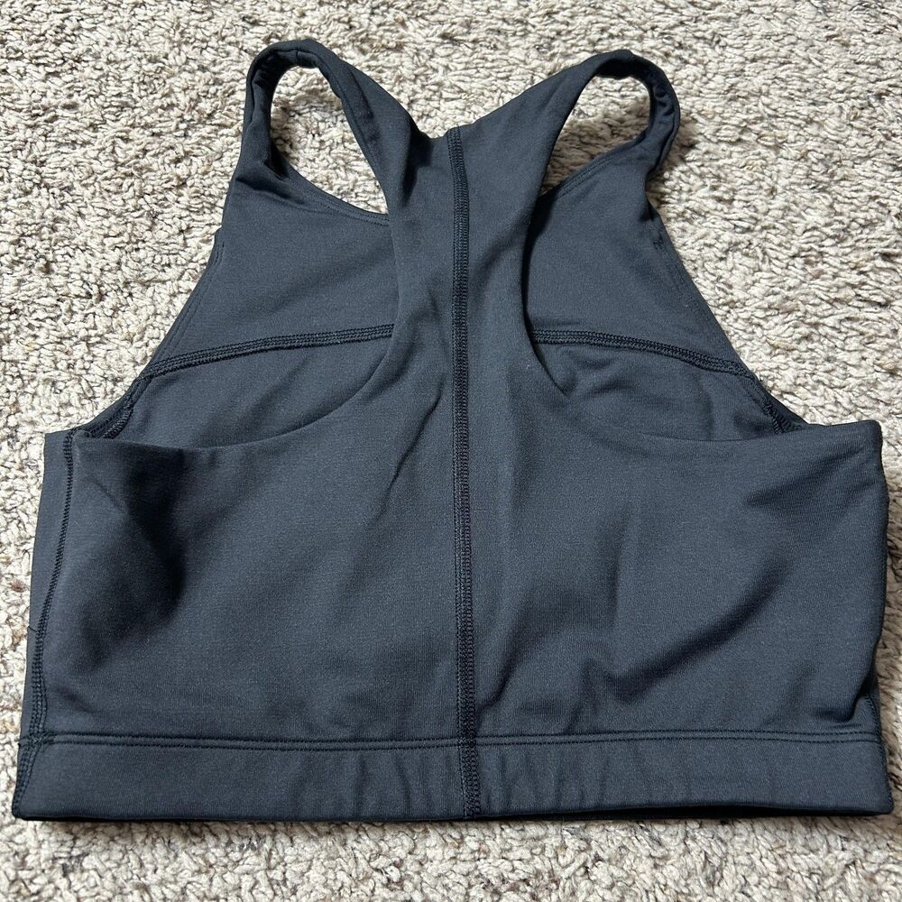 Outdoor Voices Sports Bra Womens Small Black High Neck Racerback Athletic‎ Gym - Picture 5 of 9